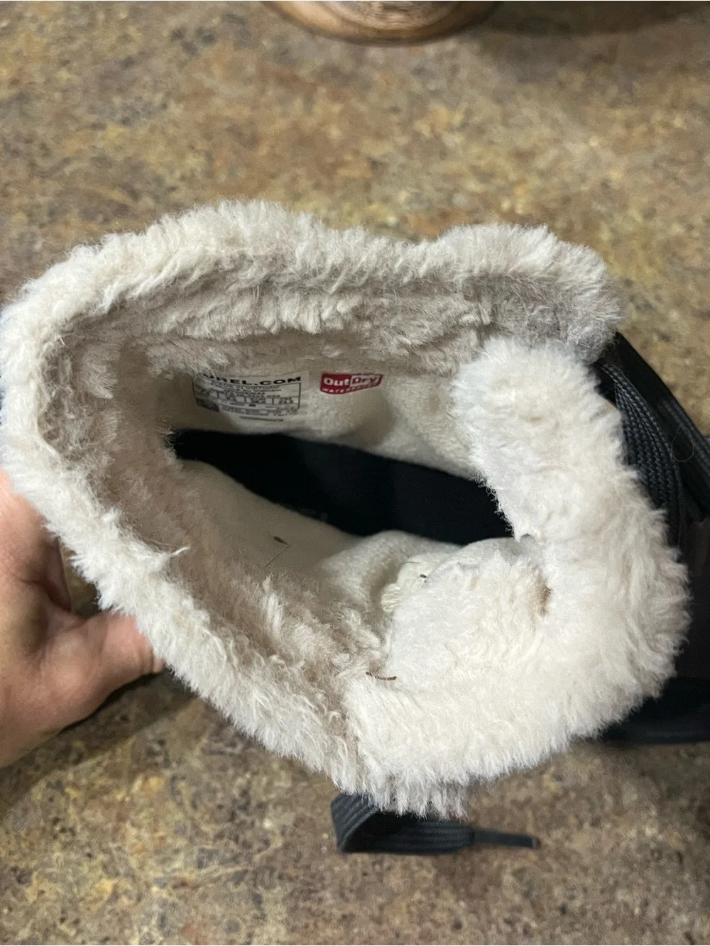 SOREL Tivoli IV Waterproof Boots Quarry Gray Suede Faux Fur US 7.5 Winter